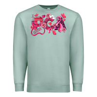 Seafoam pca breast cancer patient care assistant Premium Sweatshirt - LillyAllenDesigns