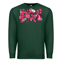 Sports Green pca breast cancer patient care assistant Premium Sweatshirt - LillyAllenDesigns