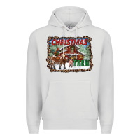 Dove Grey Christmas on the farm Premium Hoodie - RanaPortraitStore