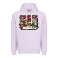 Lilac Christmas on the farm Premium Hoodie - RanaPortraitStore