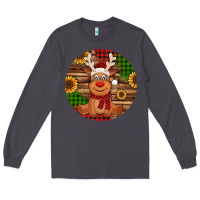 Smoke Cute reindeer Christmas Long Sleeve Tee - Jasminsmagicworld