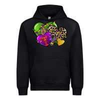 Black mardi gras hearts cg (1) Urban Hoodie - CowGirlArtShop