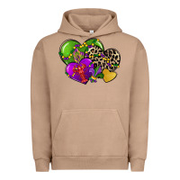 Pigment Burro mardi gras hearts cg (1) Urban Hoodie - CowGirlArtShop