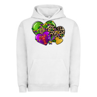 Pigment Lunar Rock mardi gras hearts cg (1) Urban Hoodie - CowGirlArtShop