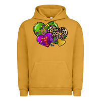 Pigment Peanut Butter mardi gras hearts cg (1) Urban Hoodie - CowGirlArtShop