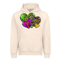 Sandshell mardi gras hearts cg (1) Urban Hoodie - CowGirlArtShop