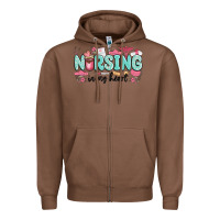 Chestnut nursing in my heart Zipper Hoodie - MaliasSmallBusiness
