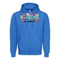 True Royal nursing in my heart Zipper Hoodie - MaliasSmallBusiness