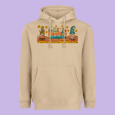 Hello Pumpkin Season Libbey Glass Heavyweight Hoodie Designed By Bundleandbundleshop