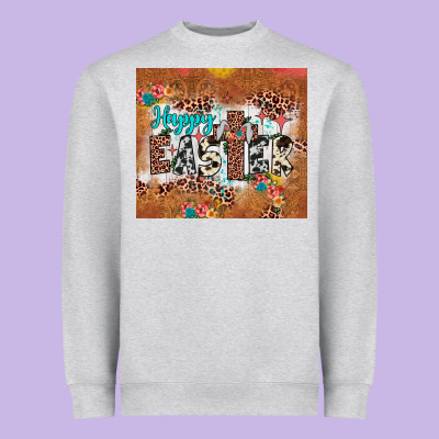 Happy Easter Cross Heavyweight Sweatshirt Designed By Jahusdesignshop