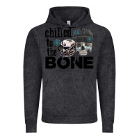 Vintage Black Chilled to the bone skull winter Vintage Hoodie - FaDigitalArtStudio