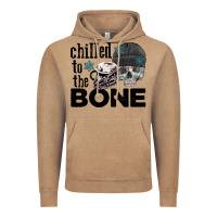 Vintage Coffee Chilled to the bone skull winter Vintage Hoodie - FaDigitalArtStudio