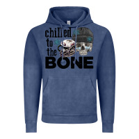 Vintage Denim Chilled to the bone skull winter Vintage Hoodie - FaDigitalArtStudio