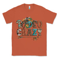 Copper rodeo crazy bucking bronco cowboy Classic Tee - Artiststas