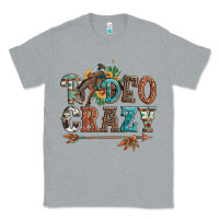 Heather Grey rodeo crazy bucking bronco cowboy Classic Tee - Artiststas