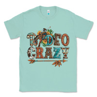 Seafoam rodeo crazy bucking bronco cowboy Classic Tee - Artiststas