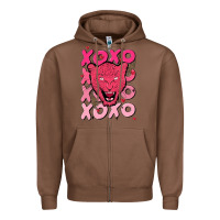 Chestnut valentine Zipper Hoodie - MaliasSmallBusiness