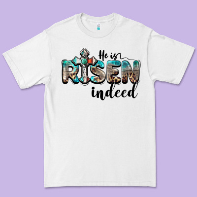 He Is Risen Indeed Premium Tee Designed By Barkaloodesign