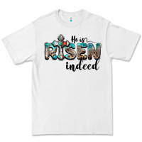 White he is risen indeed Premium Tee - BarkalooDesign