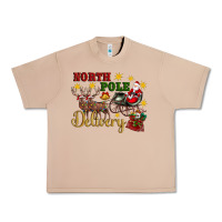 Burro North Pole Delivery Santa Sleigh Urban Heavy Tee - Artiststas