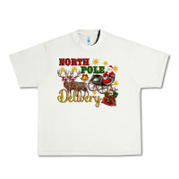 Pistachio North Pole Delivery Santa Sleigh Urban Heavy Tee - Artiststas