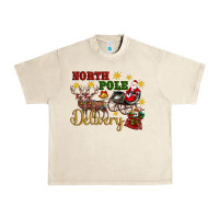 Sandshell North Pole Delivery Santa Sleigh Urban Heavy Tee - Artiststas