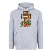 Heather Grey thankful fall cross Heavyweight Hoodie - BundleAndBundleShop