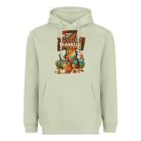Matcha thankful fall cross Heavyweight Hoodie - BundleAndBundleShop
