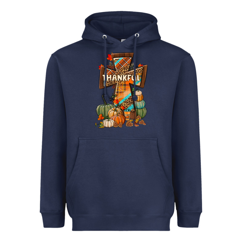 Thankful Fall Cross Heavyweight Hoodie by BundleAndBundleShop | Teevron