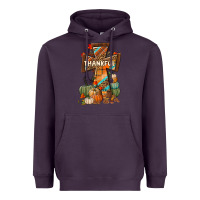 Plum thankful fall cross Heavyweight Hoodie - BundleAndBundleShop