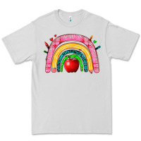 Dove Grey school rainbow Premium Tee - Zillion Design Studio
