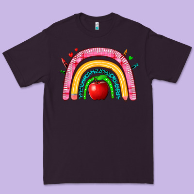 School Rainbow Premium Tee Designed By Zillion Design Studio