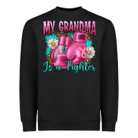 Black Breast Cancer My Grandma Is A Fighter Heavyweight Sweatshirt - Artiststas
