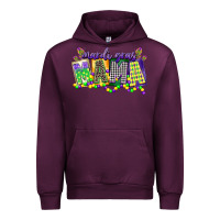 Mauve Wine mardi gras mama Urban Hoodie - CowGirlArtShop