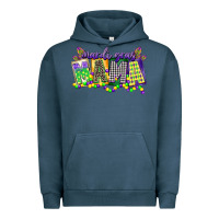 Pigment Midnight Navy mardi gras mama Urban Hoodie - CowGirlArtShop