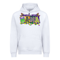 White mardi gras mama Urban Hoodie - CowGirlArtShop
