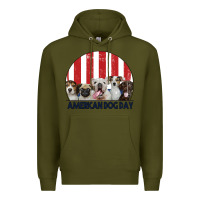 Army Green American Dog Day Premium Hoodie - Bettercallsaul