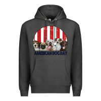 Charcoal Heather American Dog Day Premium Hoodie - Bettercallsaul