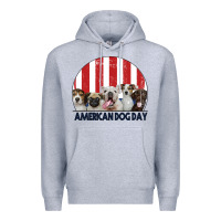Heather Grey American Dog Day Premium Hoodie - Bettercallsaul