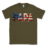 American Flag Papa 4th Of July Classic Tee | Teevron