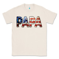 Natural American Flag Papa 4th of July Classic Tee - LillyAllenDesigns
