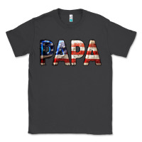 Smoke American Flag Papa 4th of July Classic Tee - LillyAllenDesigns