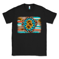 Black gemstone sunflower background Classic Tee - AdoDesignShop
