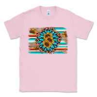Bubblegum Pink gemstone sunflower background Classic Tee - AdoDesignShop