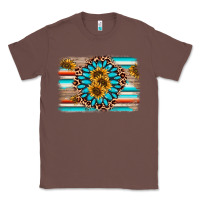 Chestnut gemstone sunflower background Classic Tee - AdoDesignShop