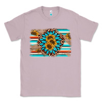 Lilac gemstone sunflower background Classic Tee - AdoDesignShop