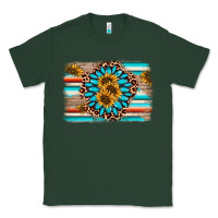 Sports Green gemstone sunflower background Classic Tee - AdoDesignShop