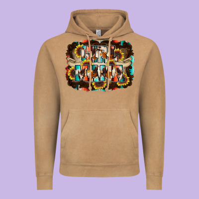 Girl Mama Vintage Hoodie Designed By Racoondesign