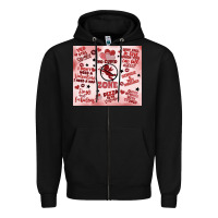 Black funny valentine's day Zipper Hoodie - MaliasSmallBusiness