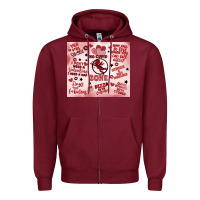 Burgundy funny valentine's day Zipper Hoodie - MaliasSmallBusiness